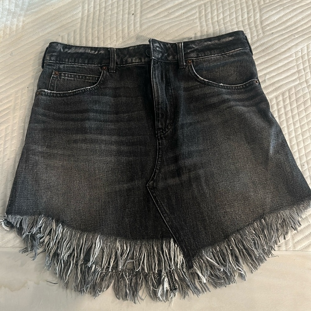 Dark blue jeans skirt